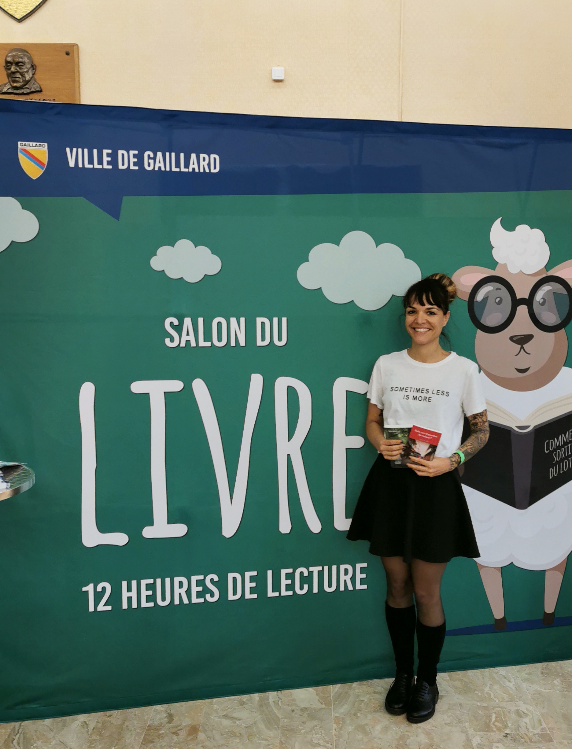 Galia Baudet avec son livre